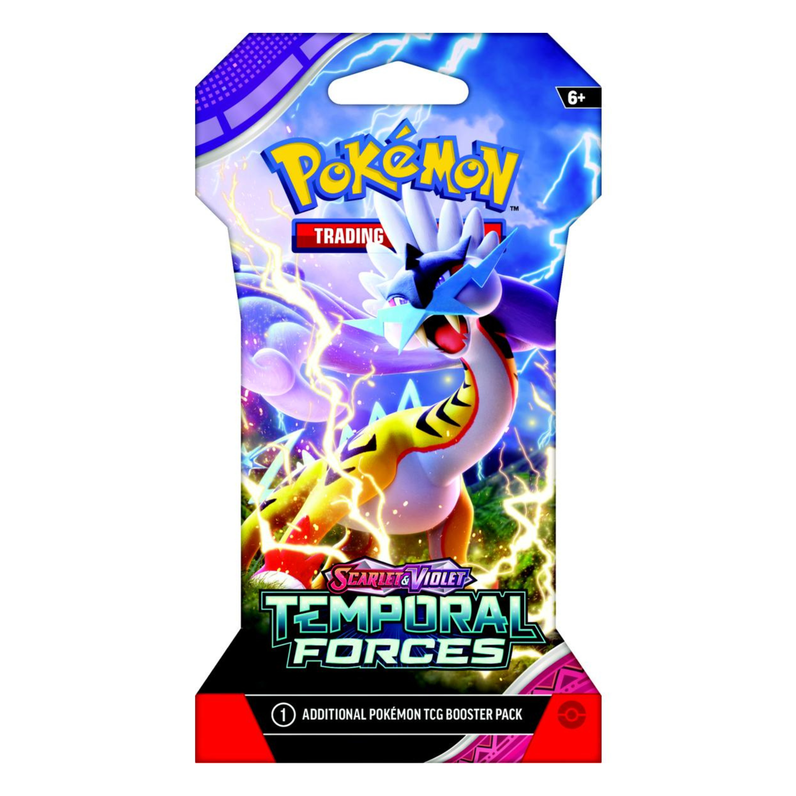 PreOrder_44_01678e36-e6b0-47d3-baca-e4c5cf89770d.png Pokemon Scarlet & Violet Temporal Forces Sleeved Booster Pack 144 Pack Case - Image 1