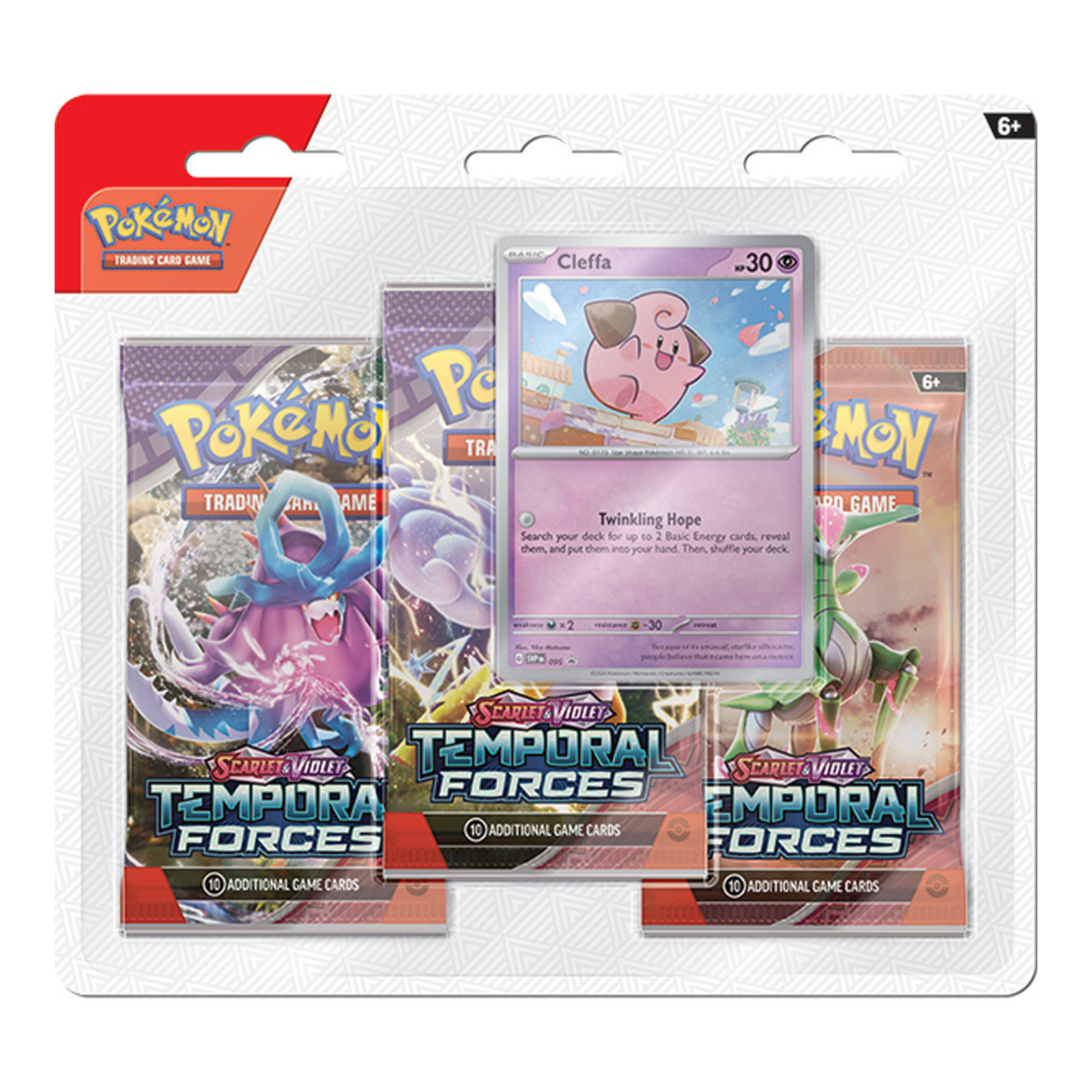 PreOrder_50_8dee697e-1b6d-442e-ae42-87b71dc6ceff.png Pokemon Scarlet & Violet Temporal Forces 3-Pack Blister Pack - 24 Pack Box - Image 1