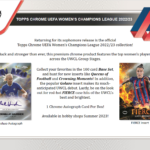 2022-23 Topps UEFA Women's Champions League Chrome Soccer Hobby 12 Box Case