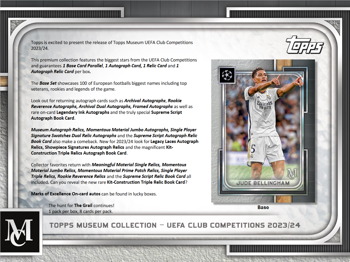 Screenshot2024-06-17at15-24-03PowerPointPresentation-24tpuefaclubcompmuscolSC.pdf.png 2023-24 Topps UEFA Club Competitions Museum Collection Soccer Hobby Box - Image 1