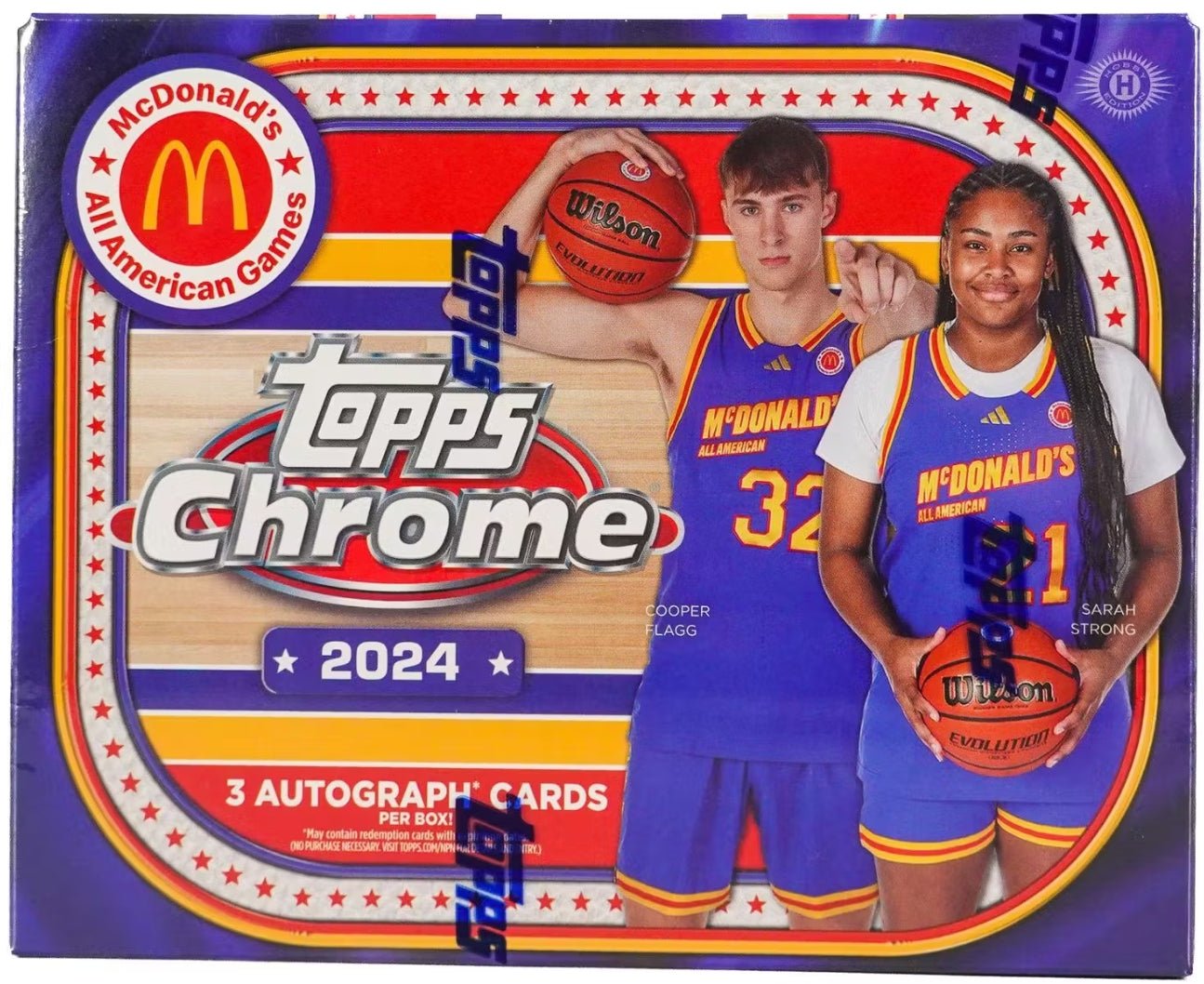 Screenshot_18-5-2025_145626_www.dacardworld.com_.jpg 2024 Topps Chrome McDonald's All American Basketball Hobby 12 Box Case - Image 1