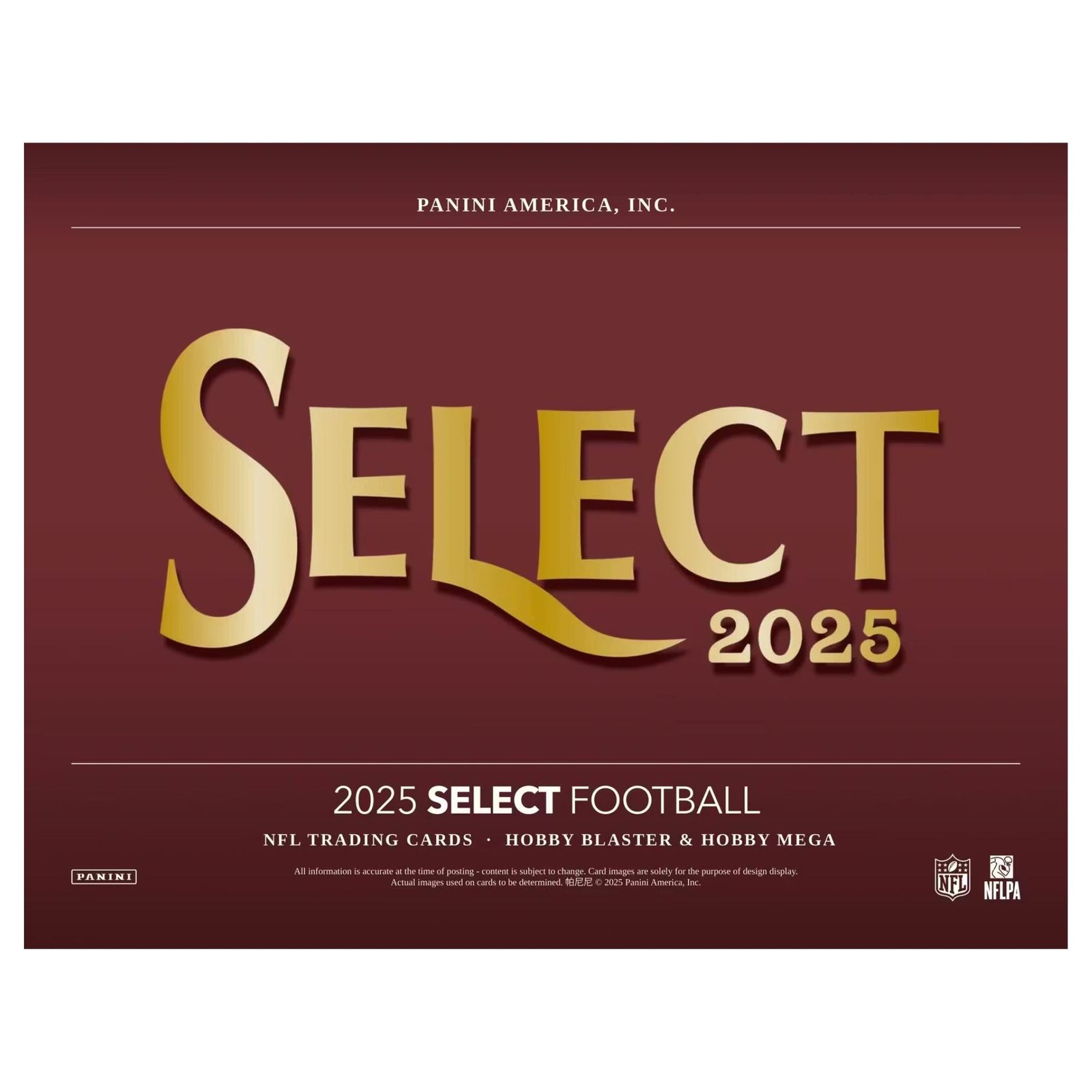 Untitled_2000x2000px_18_31a9838e-e504-4b95-a1ad-9ef36a7f46e1.jpg 2025 Panini Select Football Hobby Mega 20 Box Case - Image 1