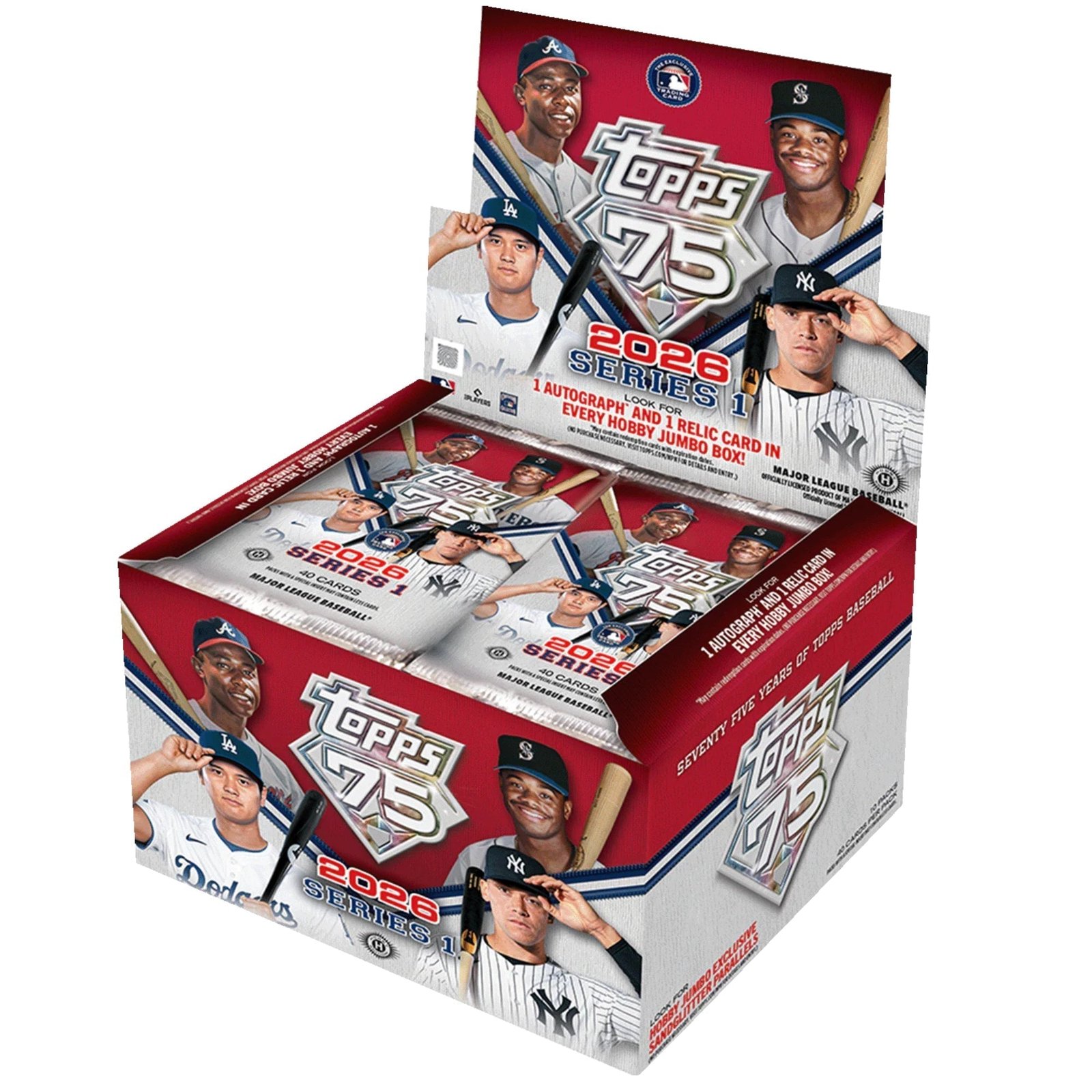 Untitled_2000x2000px_22_af0528c8-5d59-47ce-90bf-031b00ec12dd.jpg 2026 Topps Series 1 Baseball Jumbo Box 6 Box Case - Image 1