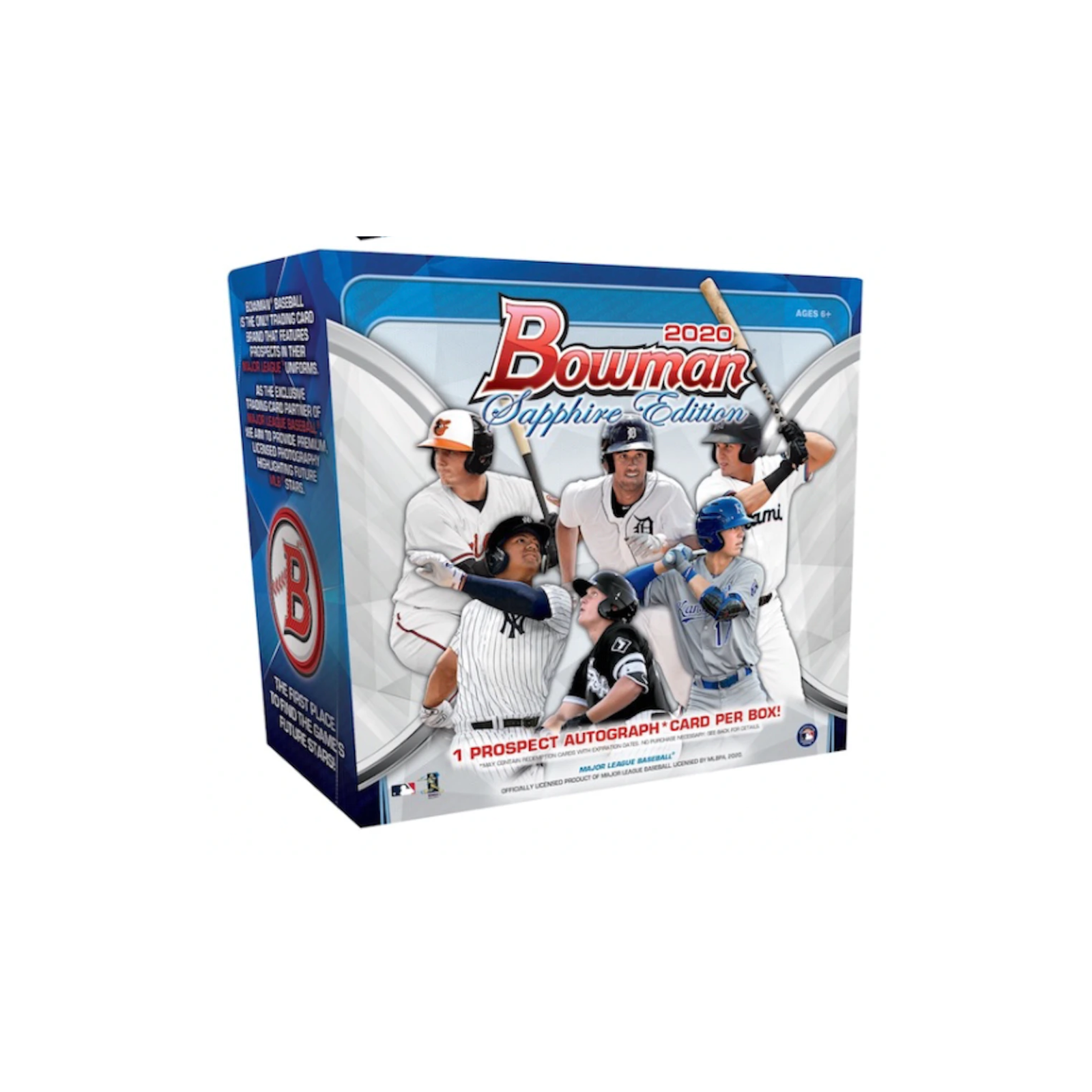 Untitleddesign-2023-07-11T180541.731.png 2020 Bowman Sapphire MLB Hobby Box - Image 1