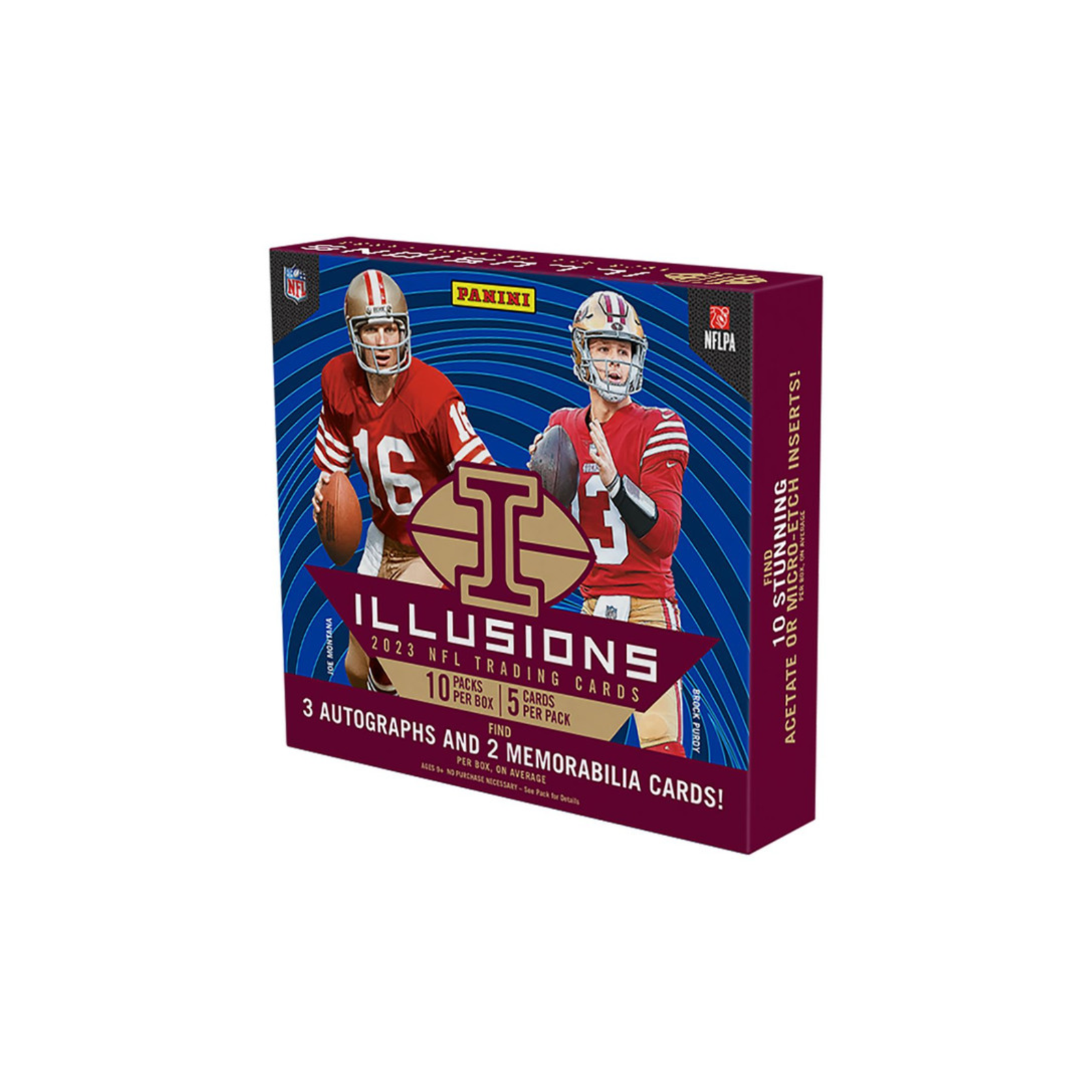 Untitleddesign-2024-03-13T124536.493.png 2023 Panini Illusions Football Hobby Box - Image 1