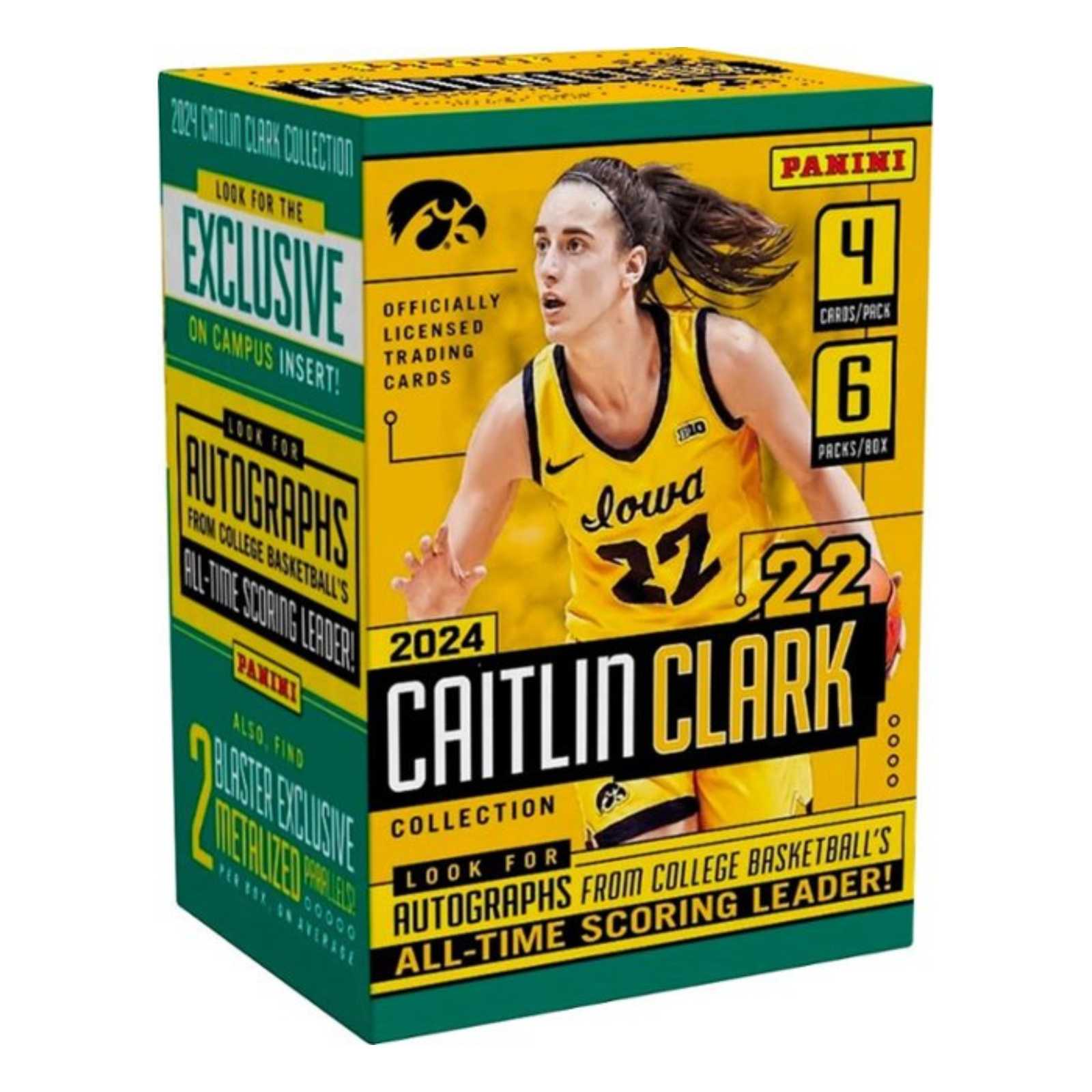 Untitleddesign-2024-08-18T184713.253_3000543a-0ec9-4711-b144-4d1a39f59016.png 2024 Panini Caitlin Clark Collection Blaster 20 Box Case - Image 1
