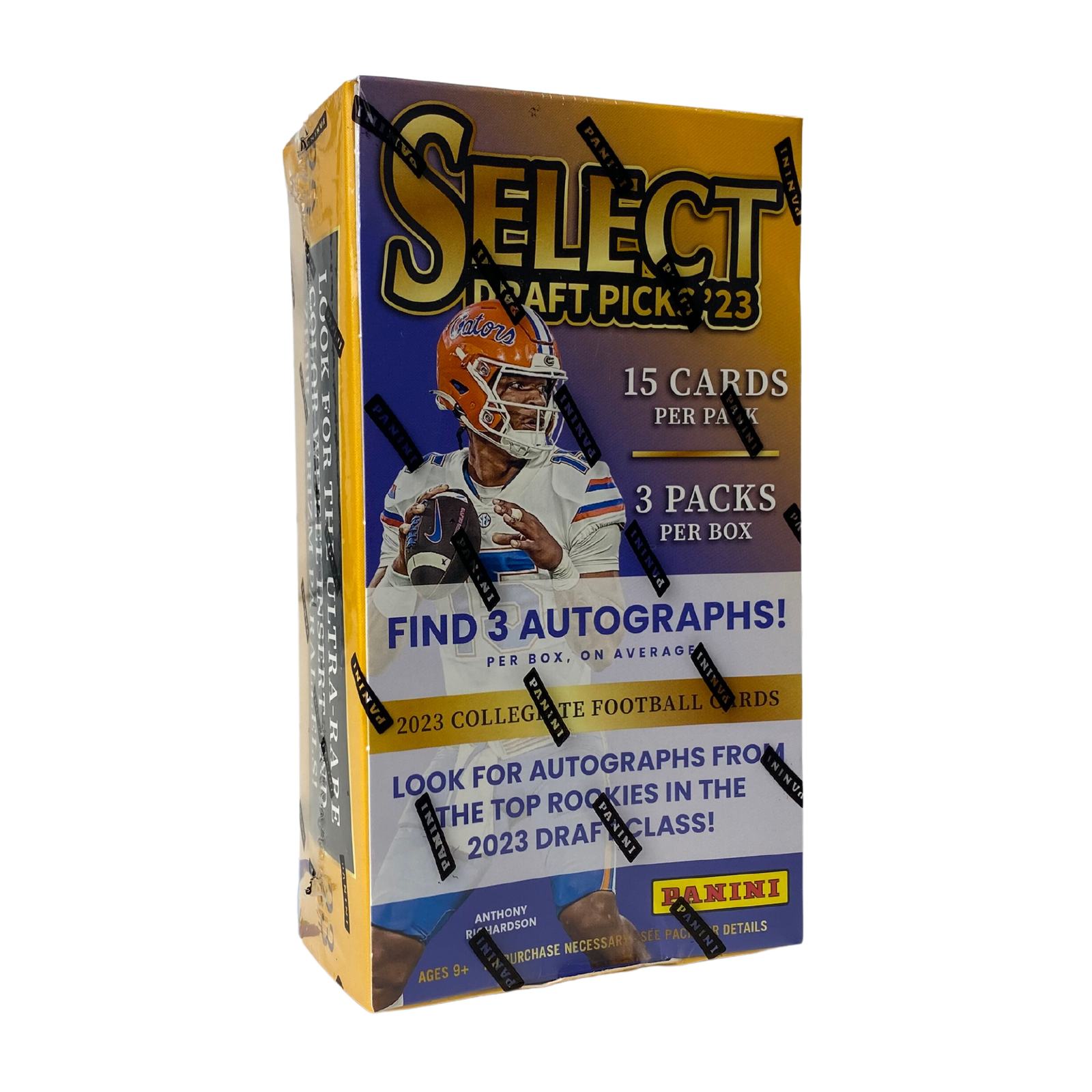 Untitleddesign_10_2b40055d-e76d-4547-ba1f-44a34a875944.png 2023 Panini Select Draft Picks Football Hobby 12 Box Case - Image 1