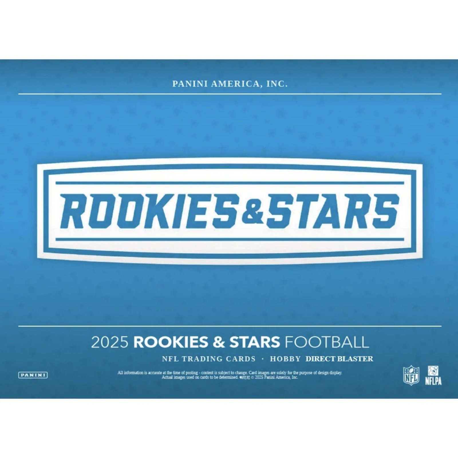 Untitleddesign_19_b5790a2b-f5f8-41e0-9b1c-1208826b8c57.jpg 2025 Panini Rookies and Stars Football Blaster Box 20 box case - Image 1