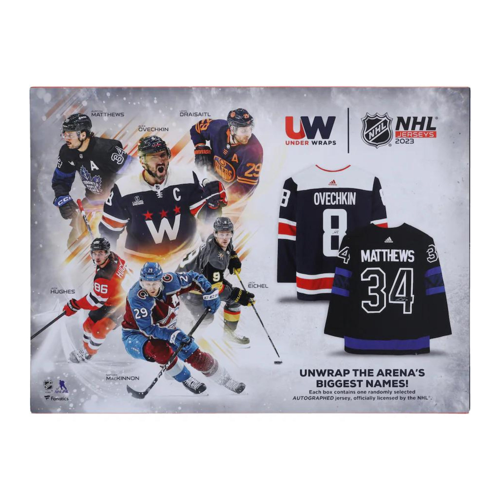 Untitleddesign_20_850e6181-6aff-4fb1-aea5-174c9703d0bc.png 2023 Fanatics Under Wraps Autographed Jersey Hockey 6 Box Case - Image 1