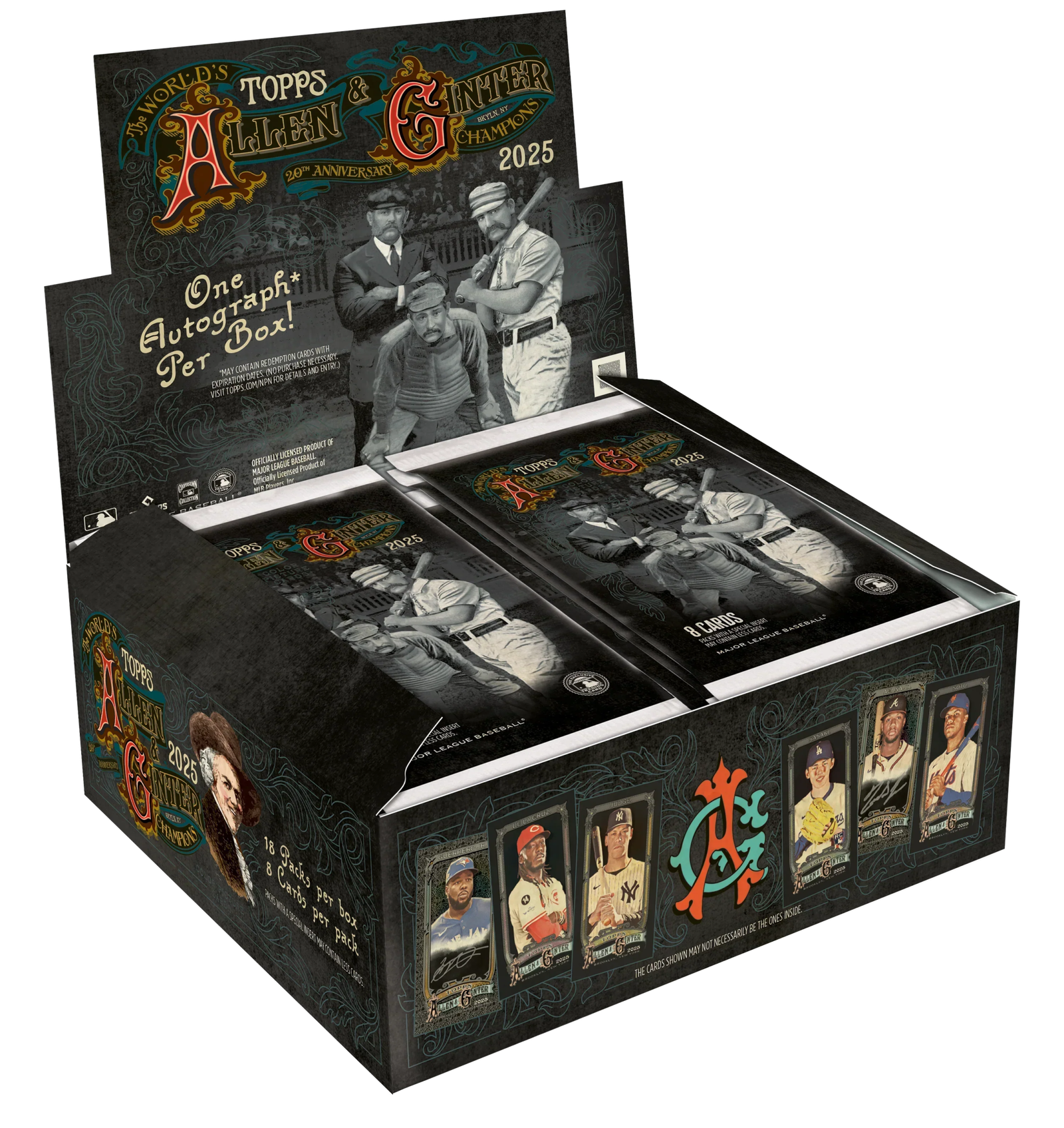 bc3ebdf8010392288b7ea8fc770141442725f0b4_25AGBB_FGC6331_GINTERX.png 2025 Topps Allen & Ginter X Baseball Hobby Box - Image 1