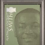 DeVonta Smith 2023 Skybox Metal Universe Platinum Portraits Metallic Green PSA 10