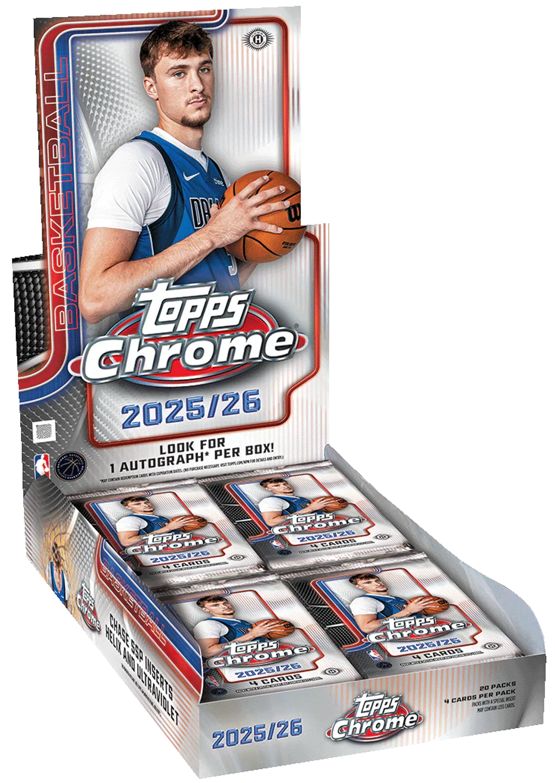 fe0ccc028b8a0604221e32f59b393c8d17ad2ee9_ecom_26TCBK_FGC6474SE_75EA_76CEE_MBX_Case.png 2025-26 Topps Chrome Basketball Hobby Box - Image 1