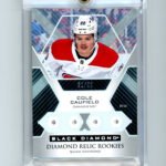 Cole Caufield 2022 Upper Deck Black Diamond Quad Diamond Relic Rookies #'d 31/99