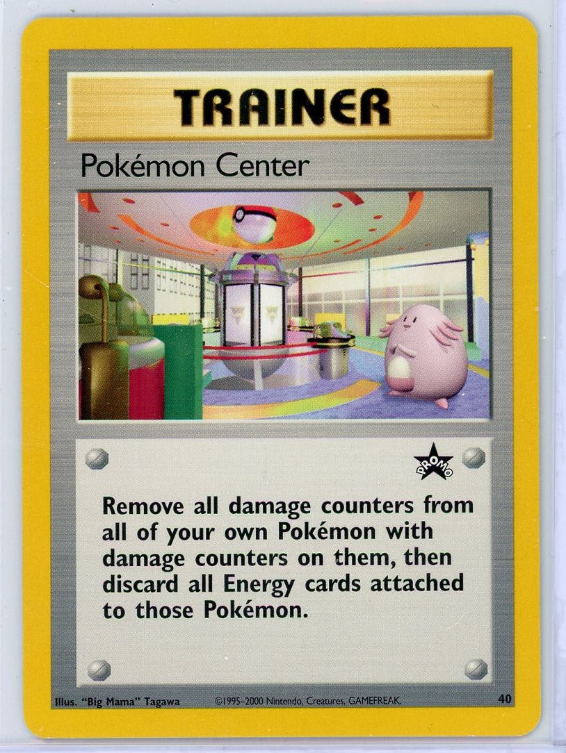 img953_a0b232c3-2c70-4de5-9ae0-d1a473359a98.jpg Pokemon Center WoTC Promo 2000 Pokemon Black Star Promo #40 LP/NM - Image 1