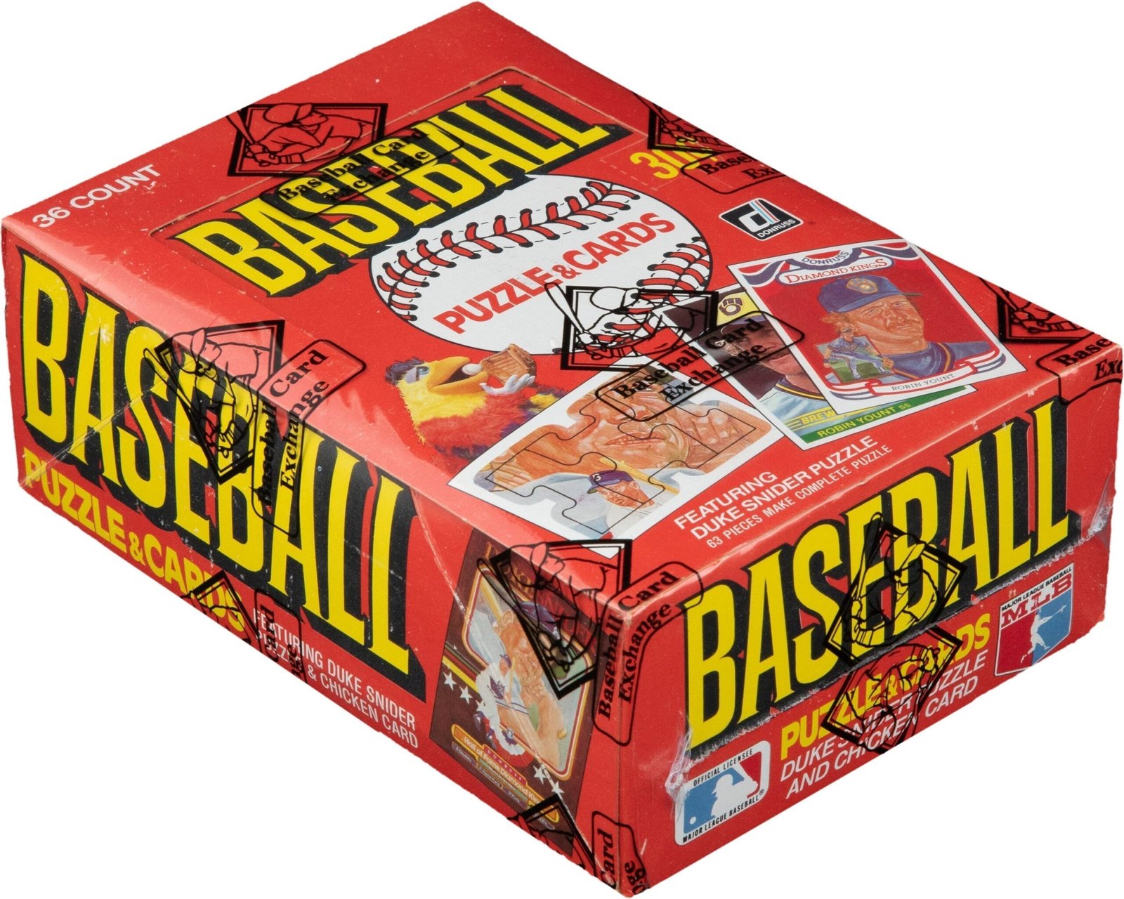 lf.jpg 1984 Donruss Baseball Wax Box (BBCE Wrapped) - Image 1