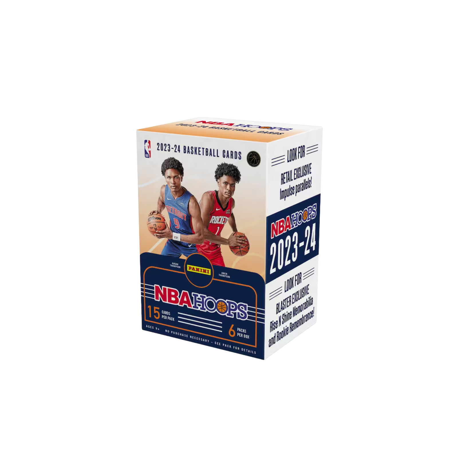 nEWRELEASE_a2e5d615-1f66-4d92-b007-4a0025231fd3.png 2023-24 Panini NBA Hoops Basketball Retail Blaster 20 Box Case - Image 1