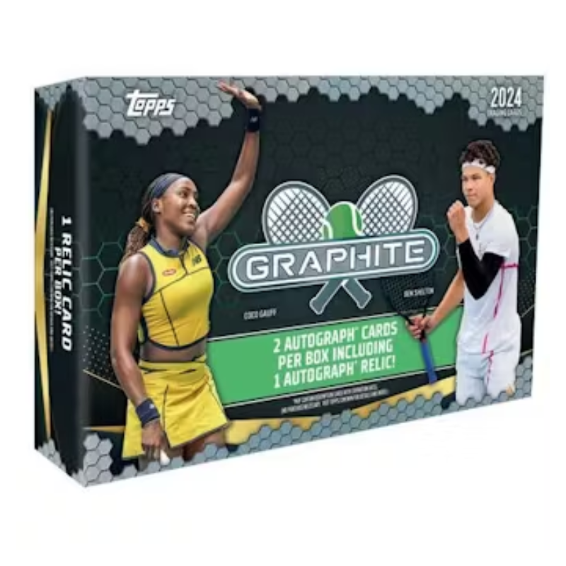 resizingforshopify-2024-12-06T150054.067.png 2024 Topps Graphite Tennis Hobby 12 Box Case - Image 1