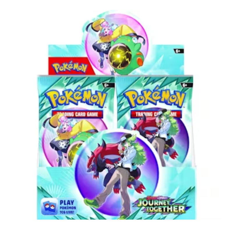 resizingforshopify-2025-03-18T131656.355.png Pokemon Scarlet and Violet 9 Journey Together Booster 6 Box Case - Image 1