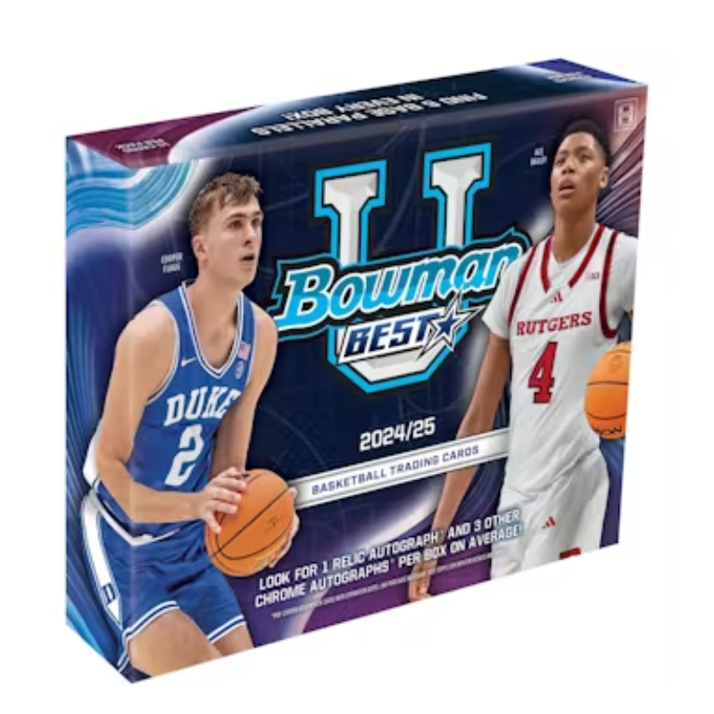 resizingforshopify-2025-05-23T160113.712.png 2024/25 Bowman University Best Basketball Hobby 12 Box Case - Image 1