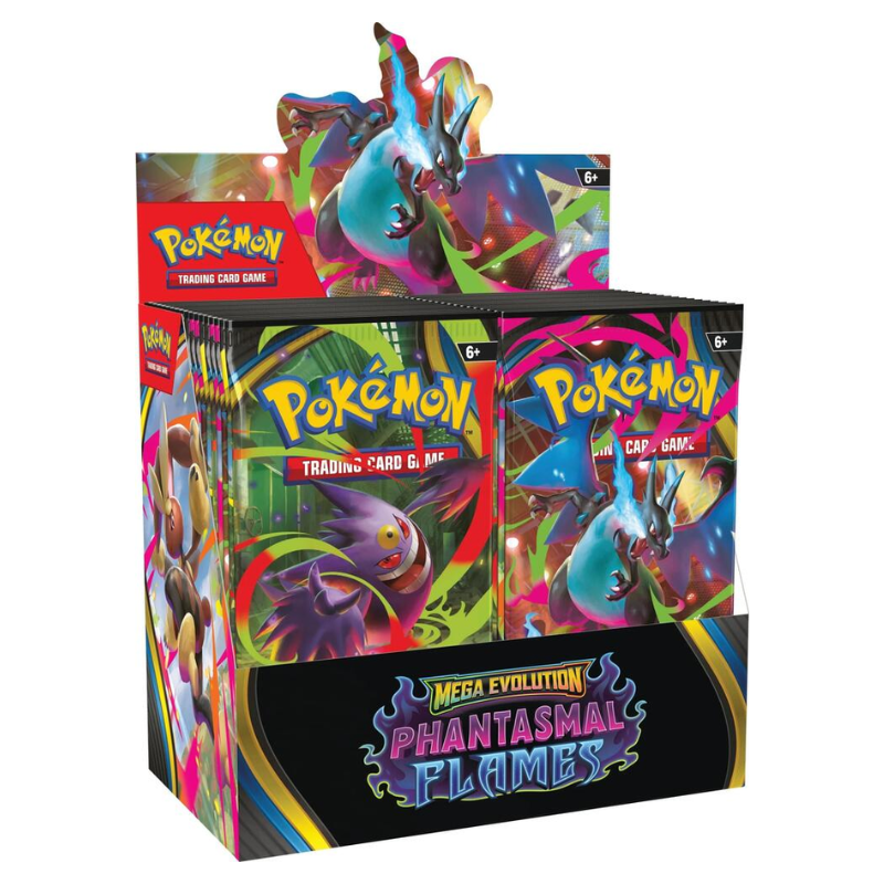 resizingforshopify-2025-11-06T123148.630.png Pokemon Mega Evolution Phantasmal Flames Booster Box - Image 1