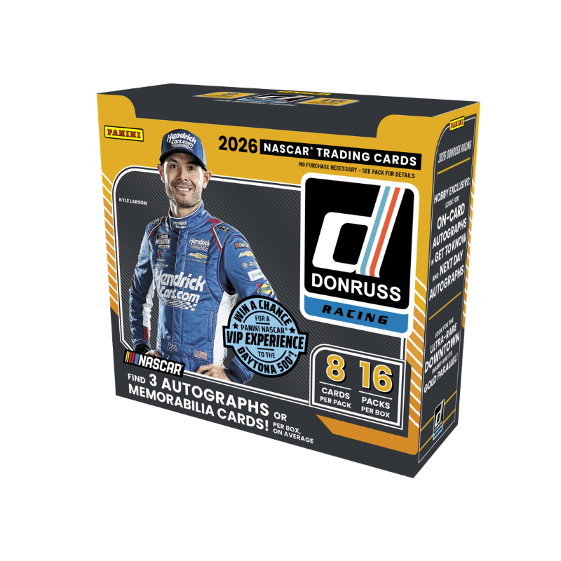 resizingforshopify-2026-04-01T123952.217.png 2026 Panini Donruss Racing Hobby Box - Image 1