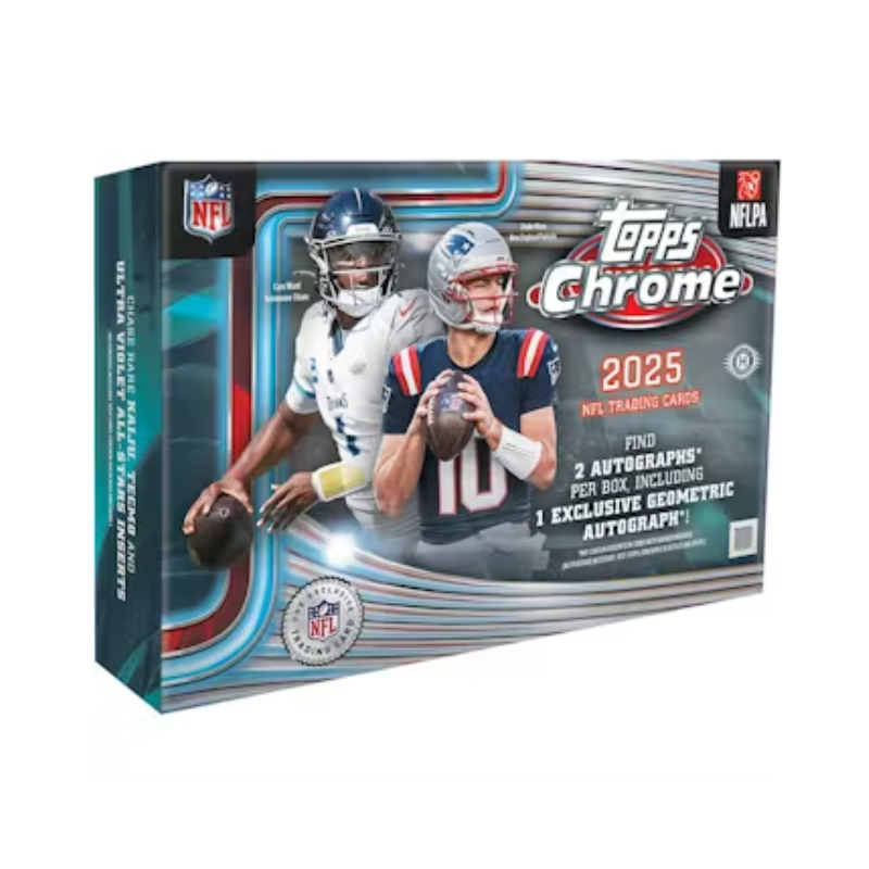 resizingforshopify-2026-04-13T105718.285.png 2025 Topps Chrome Football Delight 6 Box Case - Image 1