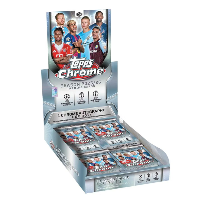 resizingforshopify-2026-05-04T133208.739.png 2025/26 Topps Chrome UEFA Club Competitions Soccer Hobby 12 Box Case - Image 1