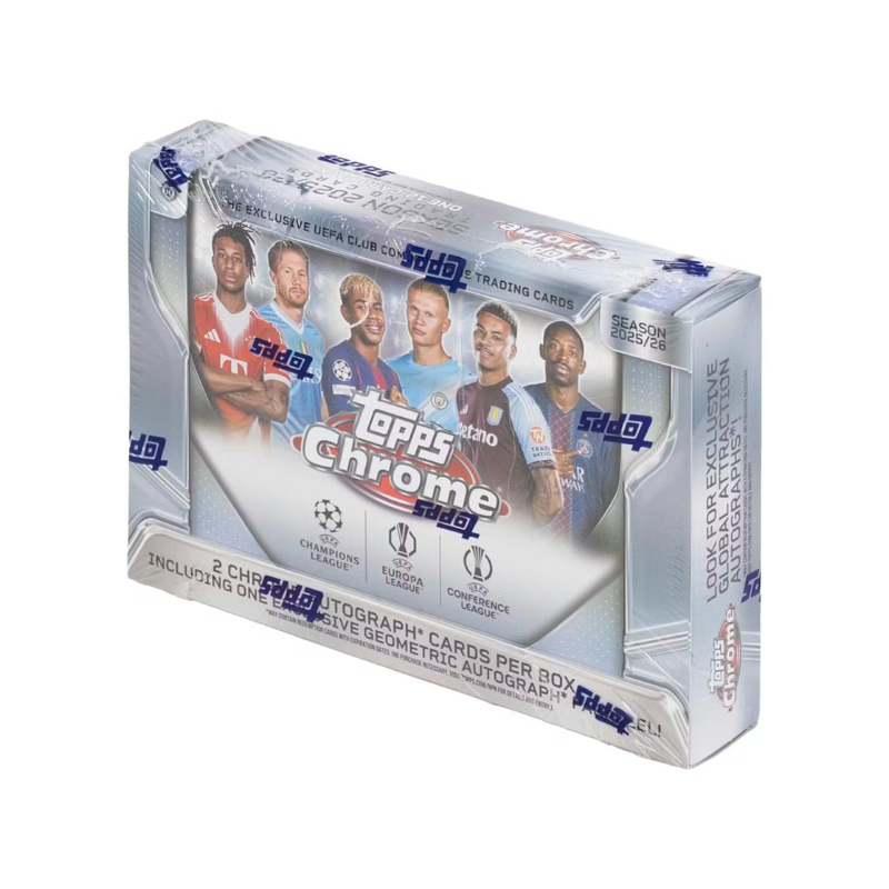 resizingforshopify-2026-05-04T133759.177-1.png 2025/26 Topps Chrome UEFA Club Competitions Soccer Delight Box - Image 1
