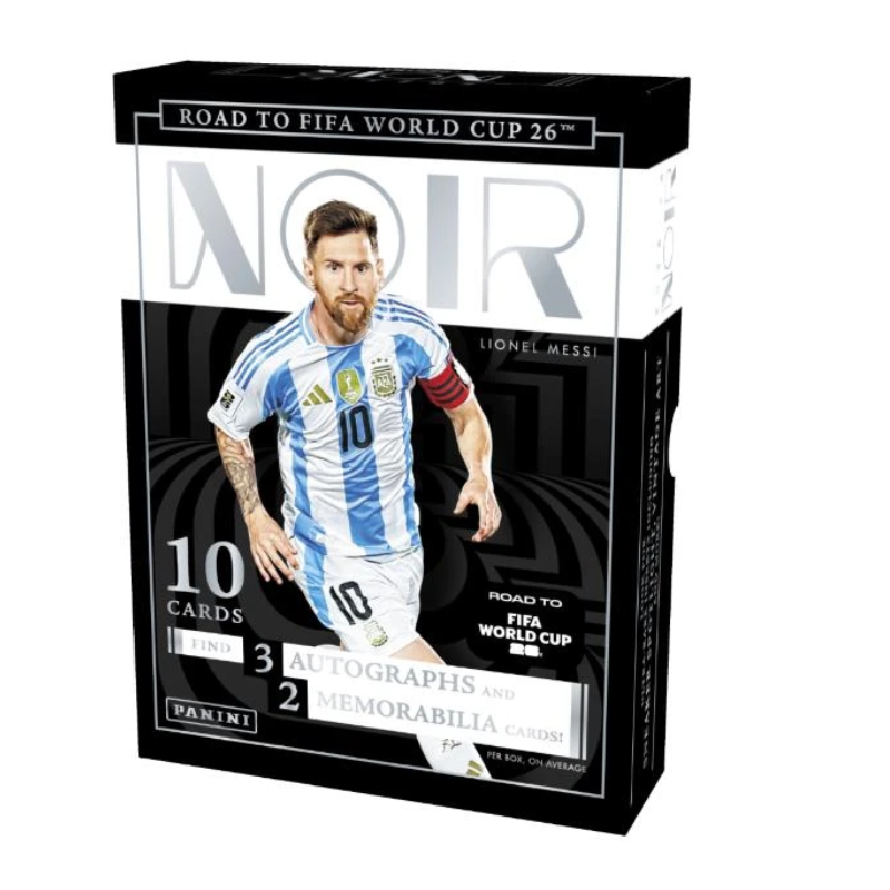 resizingforshopify-2026-05-04T151034.453_4b74d1c3-97f4-428f-9653-00a53b681c24.png 2025/26 Panini Noir Road to World Cup Soccer Hobby Box - Image 1