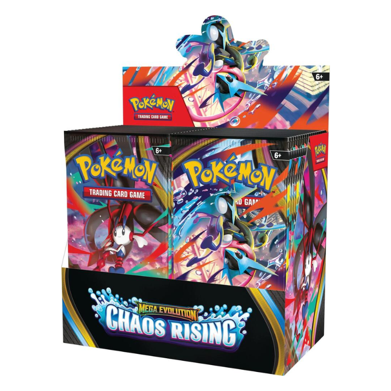resizingforshopify-2026-05-18T121851.499.png Pokemon Mega Evolution Chaos Rising Booster 6 Box Case - Image 1
