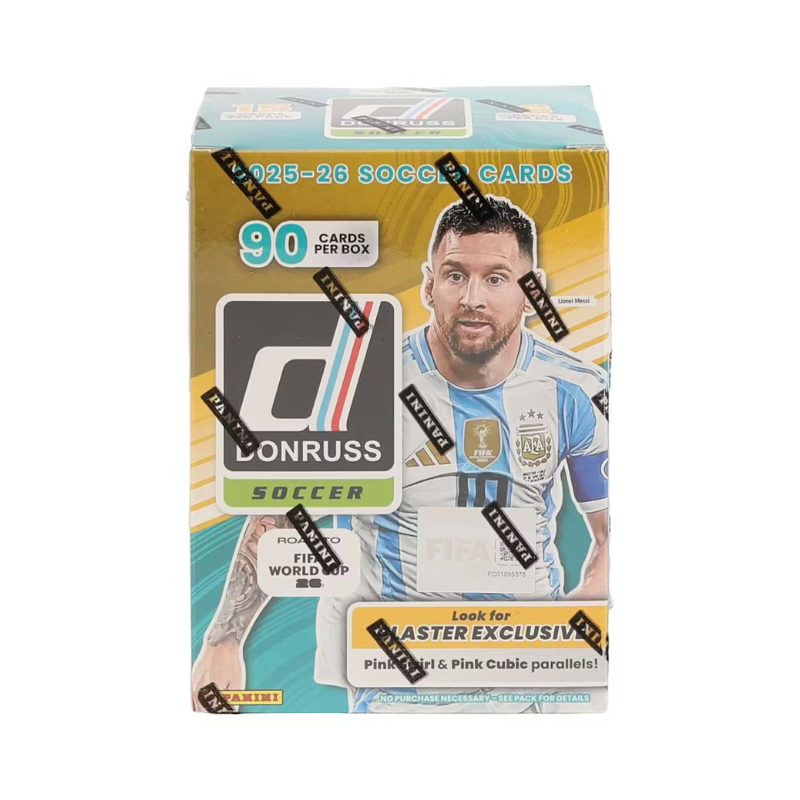 resizingforshopify-2026-05-21T111936.240-1.png 2025/26 Panini Donruss Road to FIFA World Cup 26 Soccer Hobby Blaster 20 Box Case - Image 1