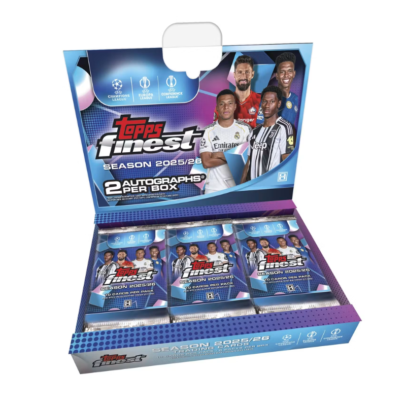 resizingforshopify-2026-06-15T162628.370.png 2025/26 Topps UEFA Club Competitions Finest Soccer Hobby Box - Image 1