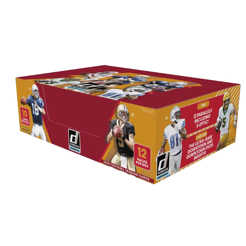 resizingforshopify_12_79a339c6-4d99-4da9-aa11-214c9ab97da8-1.png 2026 Panini Donruss Football Hobby 12 Box Case - Image 1