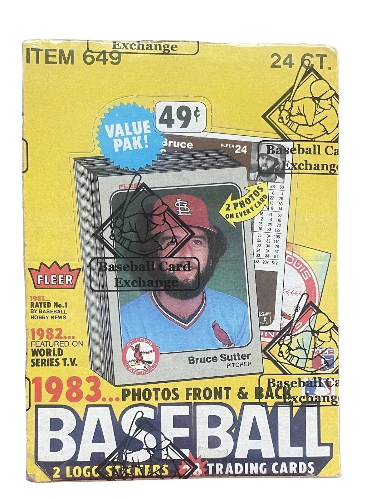 s-l1600_940aba97-5053-439c-94b7-50508113672a.jpg 1983 Fleer Baseball Wax Box (BBCE Wrapped) - Image 1