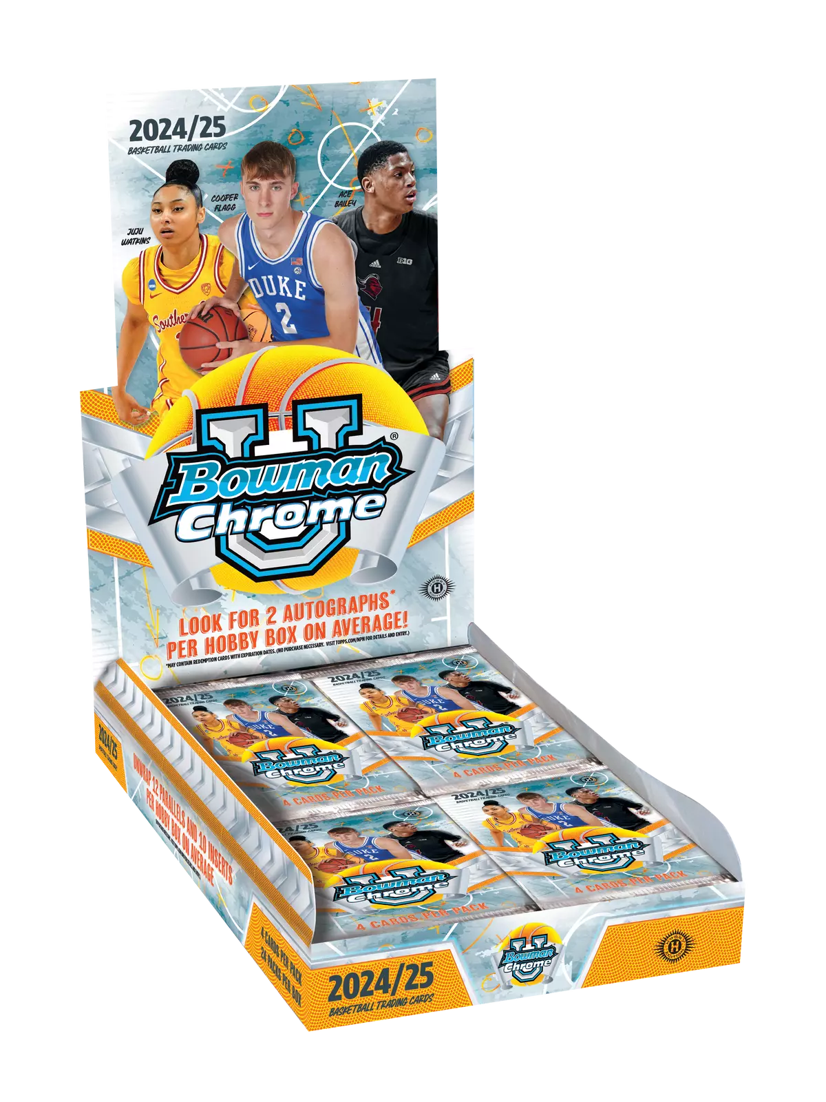 s-l1600_b62d0126-d2c7-4dc3-a257-0177627fbebb.png 2024-25 Bowman Chrome University Basketball Hobby 12 Box Case - Image 1