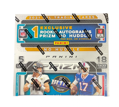 s-l500.png 2021 Panini Prizm No Huddle NFL Hobby Box - Image 1