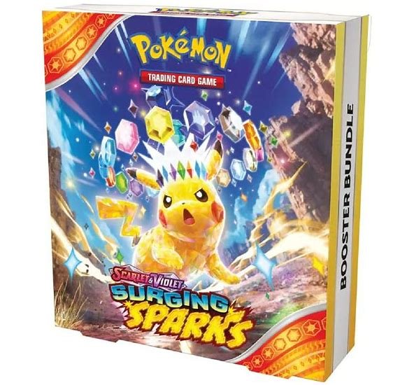 th_0c09908b-7bb1-4384-b60b-54edebbbddc1.jpg Pokemon Scarlet & Violet Surging Sparks Booster Bundle 20 Box Case - Image 1